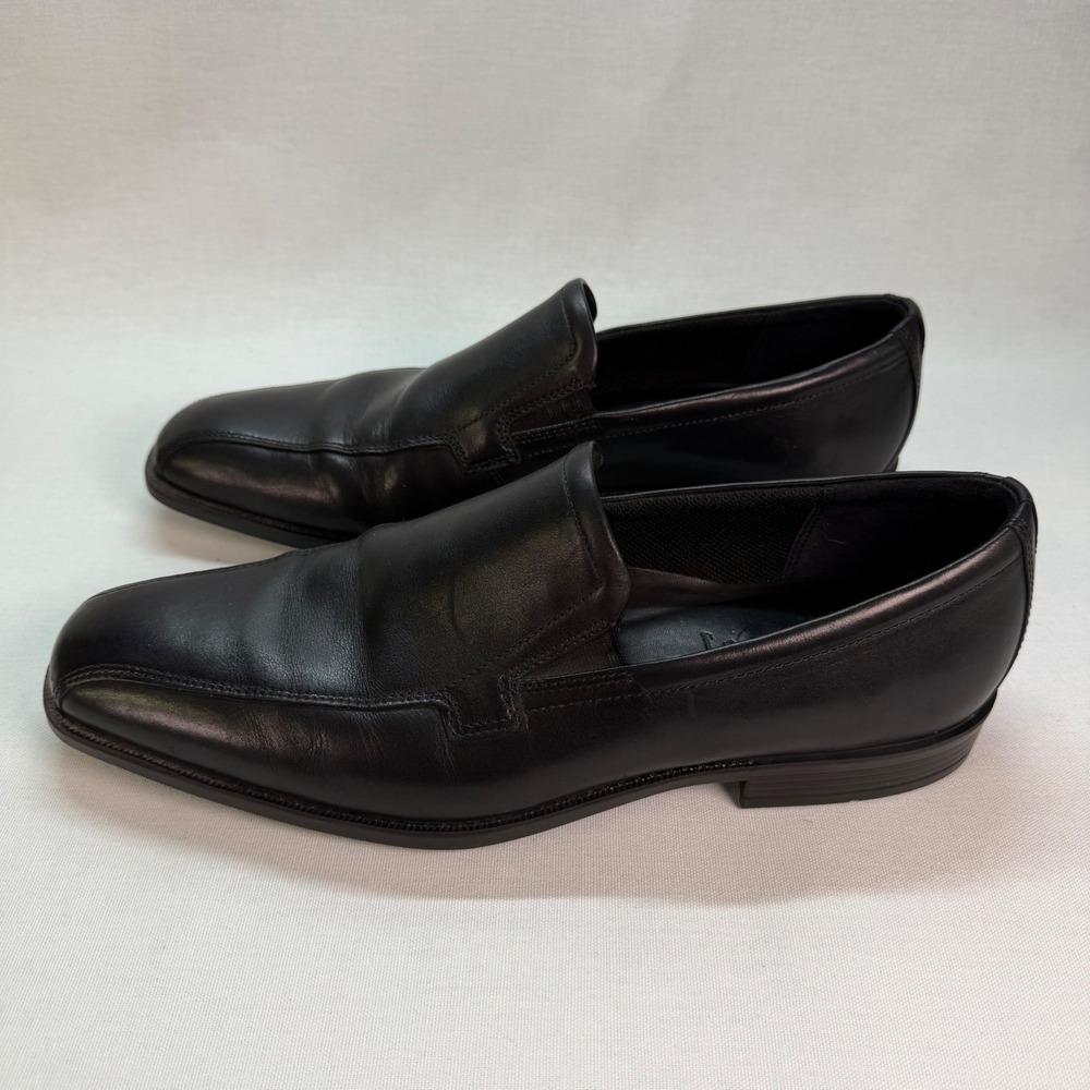 ECCO Edinburgh Bike Toe Slip-on Loafer Mens Dress Shoes Black 46 EU 12 US
